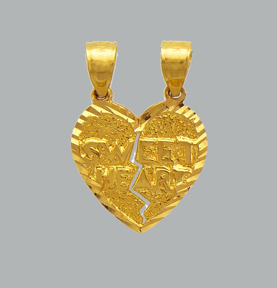 NEW 14K YELLOW GOLD PENDANT / CHARM HEART SWEET HEART: NEW 14K YELLOW GOLD SWEET HEART PENDANT New 14K Yellow Gold Pendant Measures: 16x15mm Pendant has a polished finish Stamp: 14k Apx Weight: 1.8g
