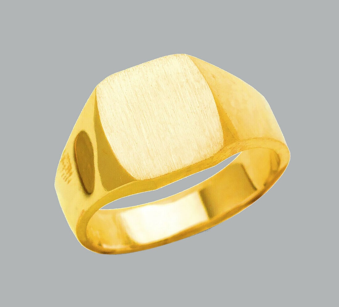 NEW 14K YELLOW GOLD LADIES RING SIGNET (1 of 1)