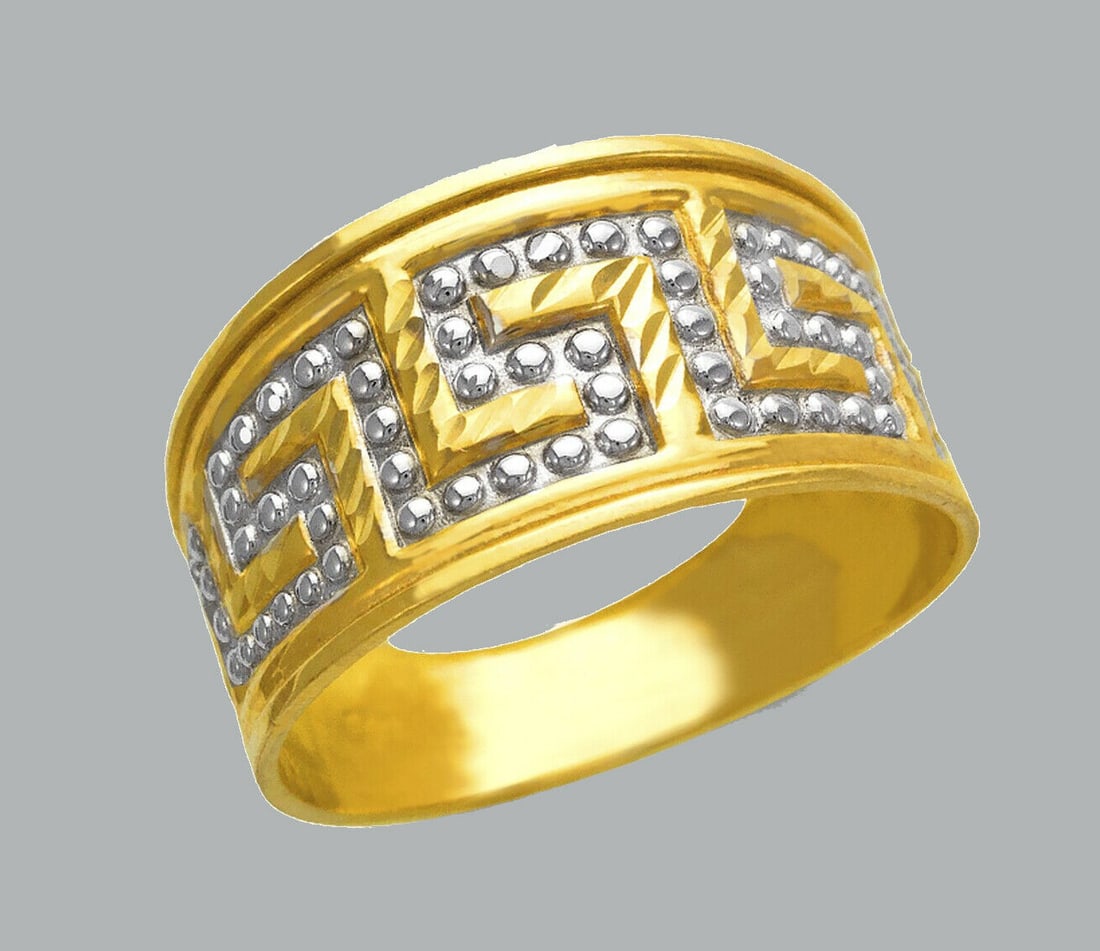 NEW 14K TWO TONE GOLD LADIES FANCY RING (1 of 1)
