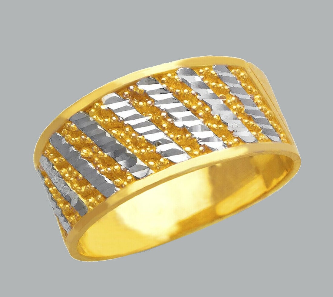 NEW 14K TWO TONE GOLD LADIES FANCY RING (1 of 1)