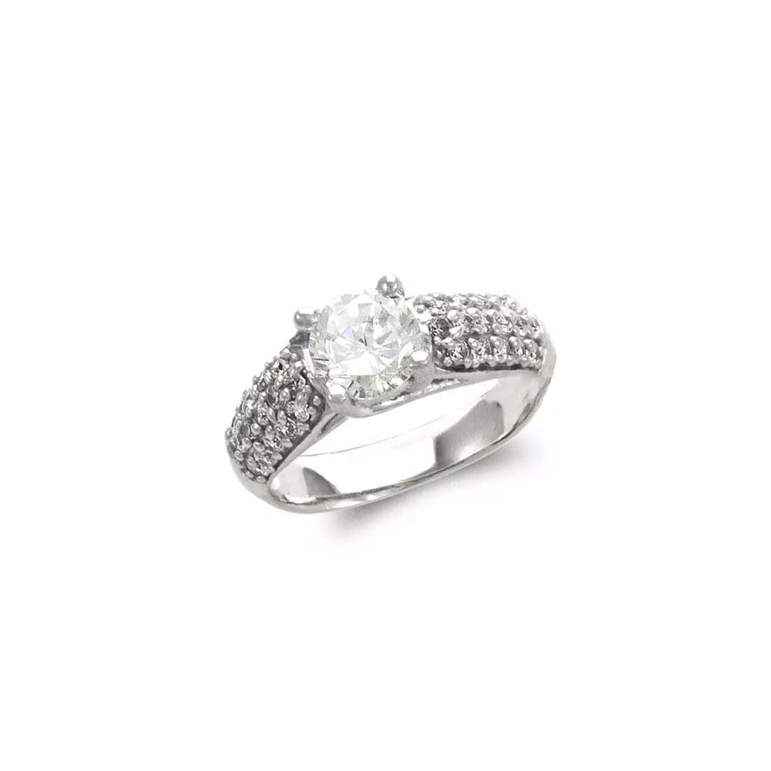 NEW 14K YELLOW GOLD LADIES FASHION SOLITAIRE SOLITAIRE CZ RING (1 of 2)