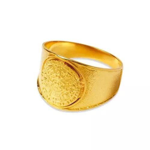 NEW 14K YELLOW GOLD LADIES AZTEC RING (1 of 2)