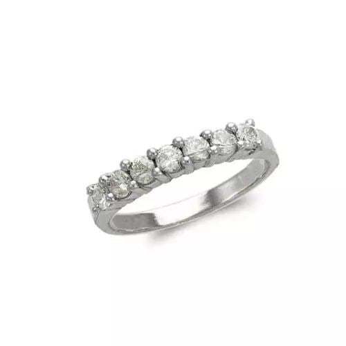 NEW 14K WHITE GOLD LADIES FASHION SOLITAIRE CZ RING (1 of 2)