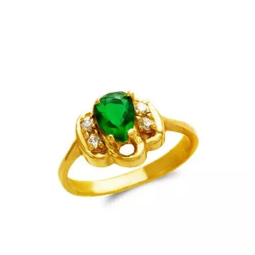 NEW 14K YELLOW GOLD LADIES CZ RING: NEW 14K YELLOW GOLD LADIES CZ RING 14K Yellow Gold Size 7 Approx. 7mm Stone, 10mm Center High Polished/Cubic Zirconia Weight: 3.3 Grams