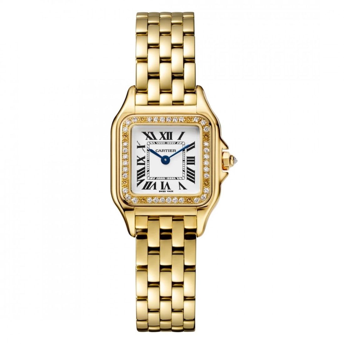 CARTIER PANTHERE 18K YELLOW GOLD QUARTZ 37 X 27 MM SILVER WATCH WJPN0016 (1 of 2)