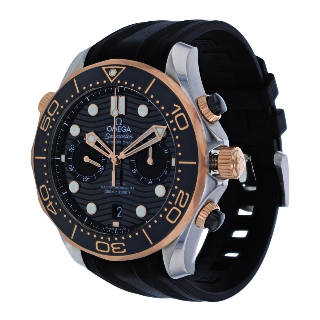 OMEGA SEAMASTER DIVER 300M BLACK 18K SEDNA GOLD WATCH 210.22.44.51.01.001: OMEGA SEAMASTER DIVER 300M BLACK 18K SEDNA GOLD WATCH 210.22.44.51.01.001 Condition: New with box and papers: This item is brand new and has never been worn. It still has the original ... Read more ab