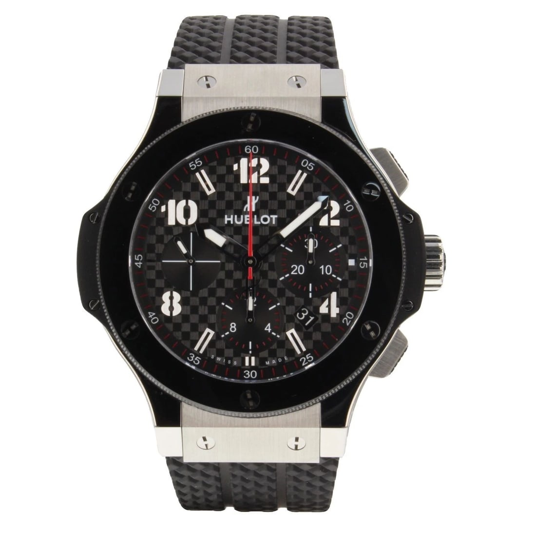 HUBLOT BIG BANG 44 MM CHRONOGRAPH AUTOMATIC STEEL CARBON WATCH 301.SB.131.RX (1 of 2)