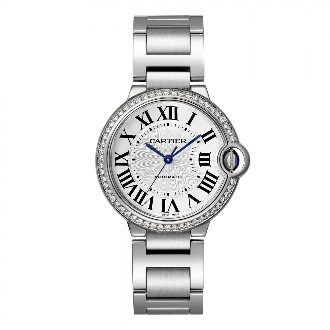 NEW CARTIER BALLON BLEU STAINLESS STEEL AUTOMATIC 36 MM SILVER WATCH W4BB0024 (1 of 2)