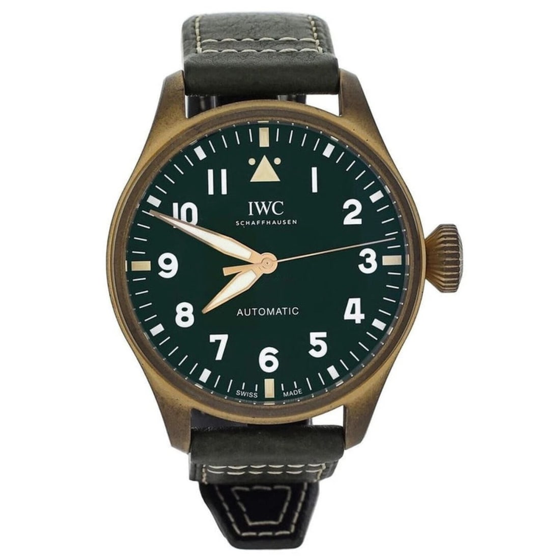 NEW IWC BIG PILOTS SPITFIRE BRONZE AUTOMATIC 43 MM GREEN WATCH IW329702 (1 of 2)