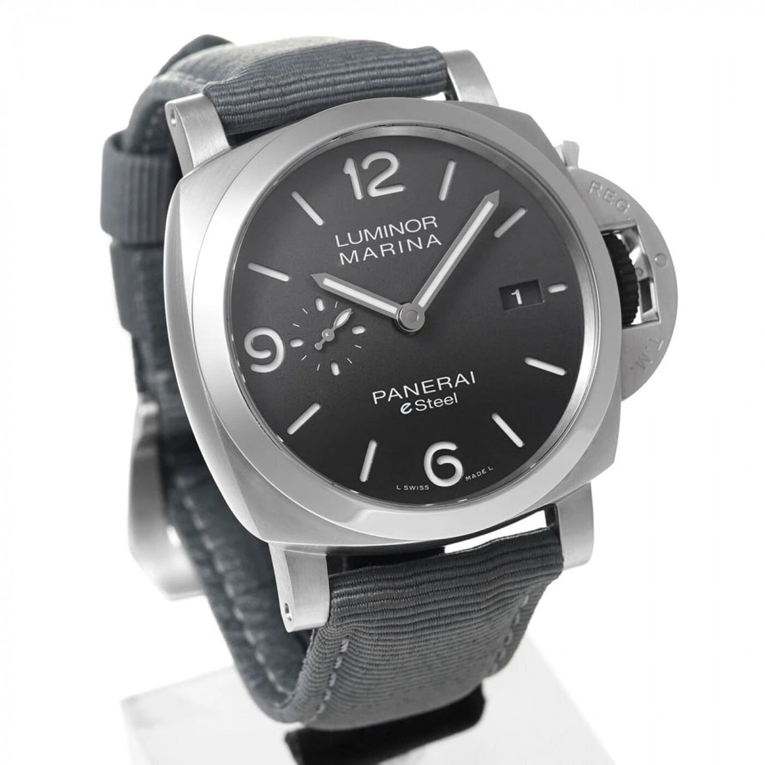 NEW PANERAI LUMINOR MARINA GRIGIO ROCCIA STAINLESS STEEL 44 MM WATCH PAM01358 (1 of 2)