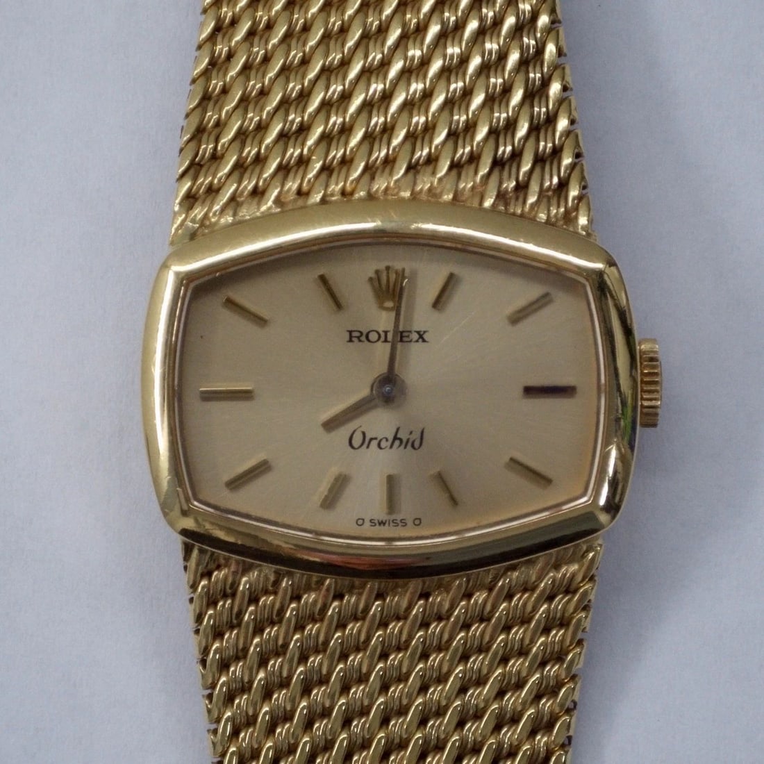 VINTAGE ROLEX ORCHID 23 MM 18K YELLOW GOLD MANUAL WATCH 326 70'S (1 of 2)