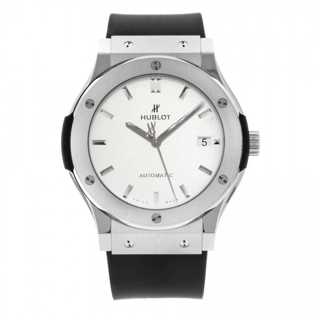 NEW HUBLOT CLASSIC FUSION TITANIUM SILVER 45 MM AUTOMATIC WATCH 511.NX.2611.RX (1 of 2)