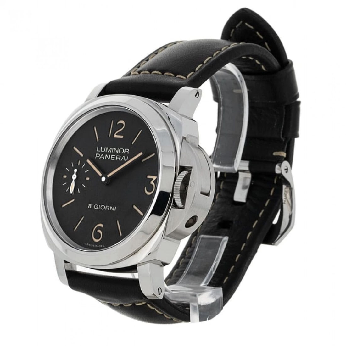 NEW PANERAI LUMINOR BASE STAINLESS STEEL AUTOMATIC SELF WIND WATCH PAM00915 (1 of 2)
