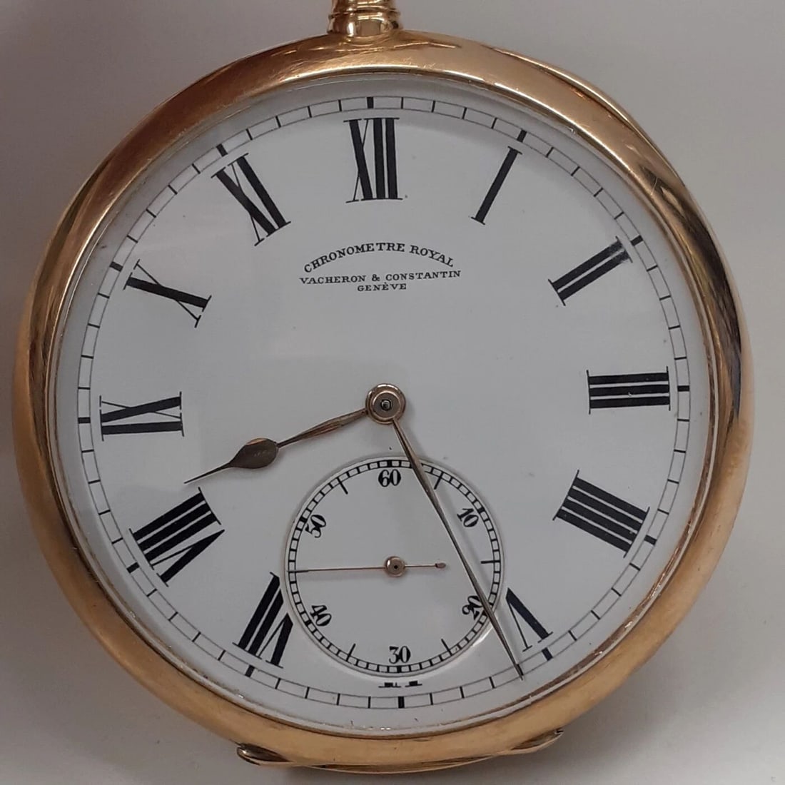 VACHERON CONSTANTIN POCKET WATCH 57 MM 18K YELLOW GOLD WATCH CHRONOMETRE ROYAL (1 of 2)