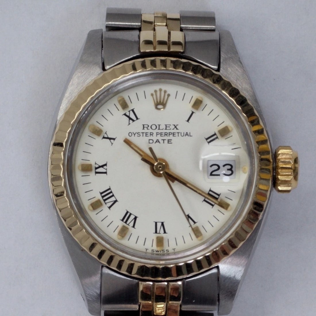 ROLEX LADIES DATE TWO TONE 26 MM JUBILEE AUTOMATIC WATCH 6917 CIRCA 1979 (1 of 2)