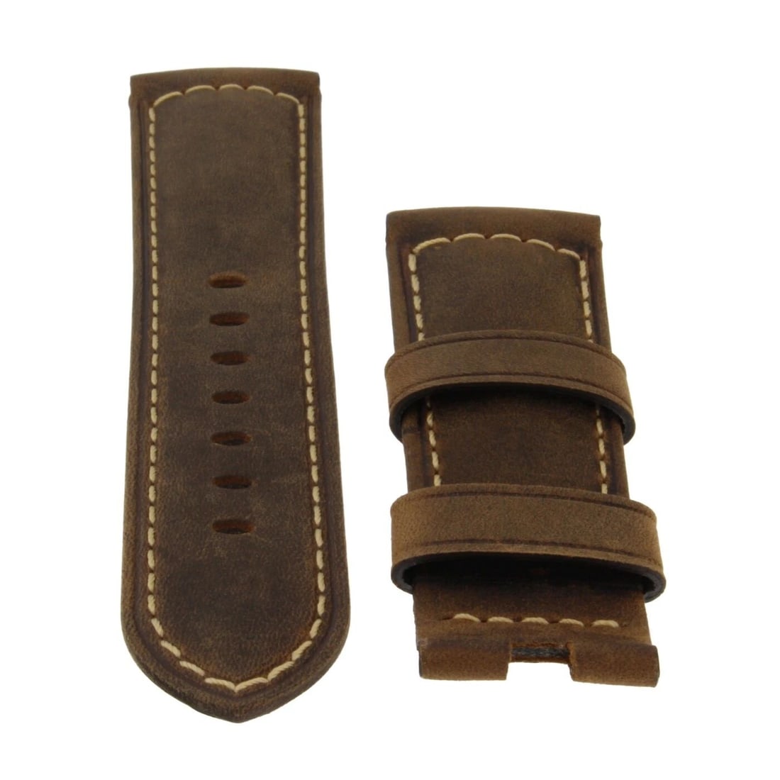 PANERAI ORIGINAL FACTORY 24X22MM MENS BROWN CALF-SKIN STRAP NEVER WORN: PANERAI ORIGINAL FACTORY 24X22MM MENS BROWN CALF-SKIN STRAP NEVER WORN Condition: Pre-owned: An item that has been used previously. The item may have some signs of cosmetic wear, but ... Read more abo