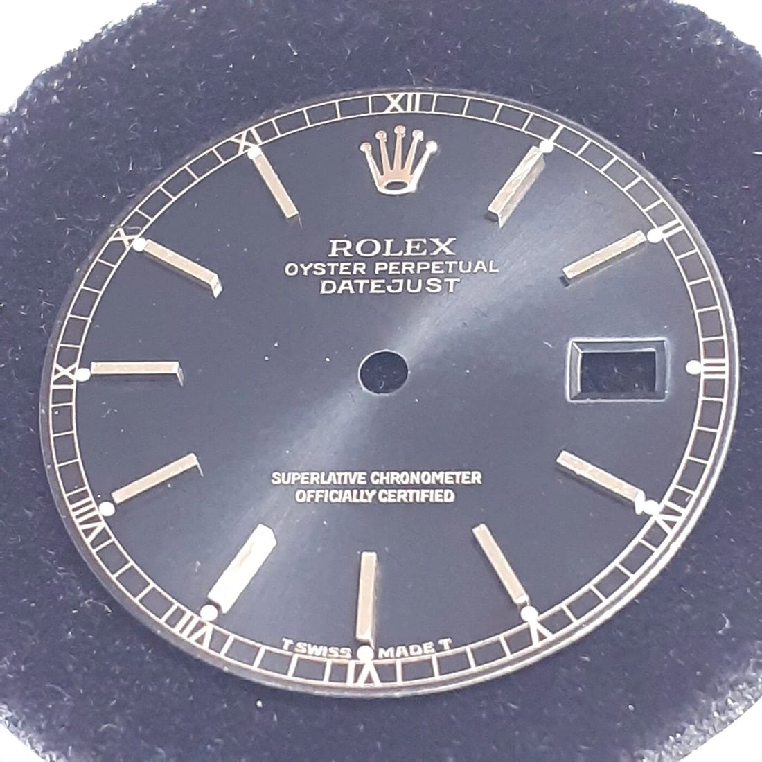 ROLEX DATEJUST BLACK TWO TONE DIAL 16013 27.7 MM 16233 (1 of 2)