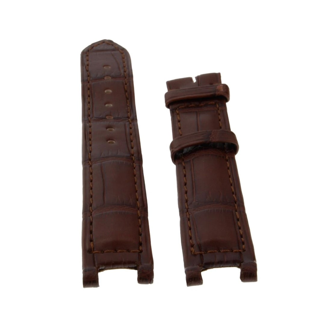 CARTIER STRAP PASHA GENUINE ALLIGATOR BROWN 18X16MM FACTORY NEVER WORN: CARTIER STRAP PASHA GENUINE ALLIGATOR BROWN 18X16MM FACTORY NEVER WORN Condition: Pre-owned: An item that has been used previously. The item may have some signs of cosmetic wear, but ... Read more abo