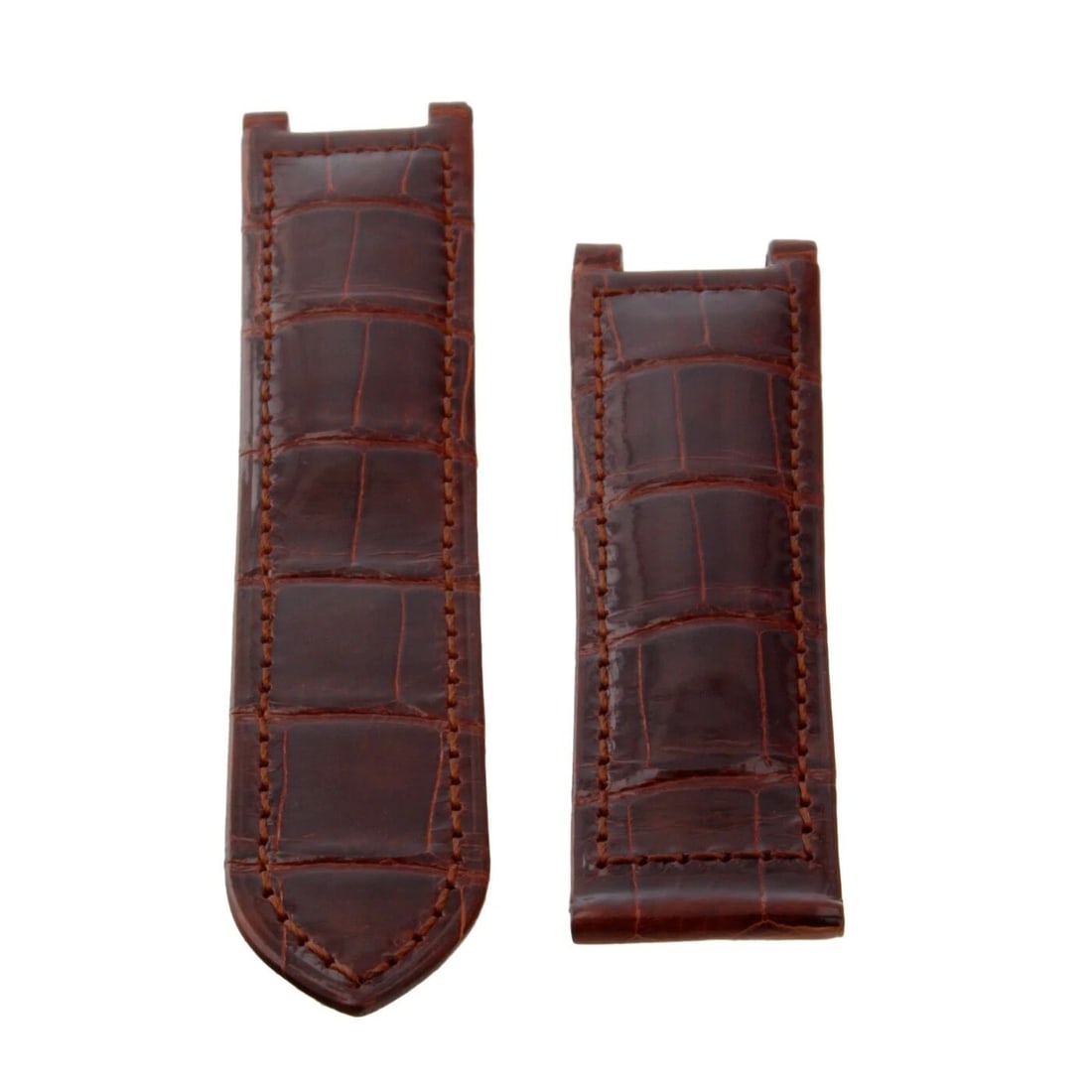 CARTIER STRAP PASHA GENUINE ALLIGATOR BROWN 20X18MM FACTORY NEVER WORN: CARTIER STRAP PASHA GENUINE ALLIGATOR BROWN 20X18MM FACTORY NEVER WORN Condition: Pre-owned: An item that has been used previously. The item may have some signs of cosmetic wear, but ... Read more abo