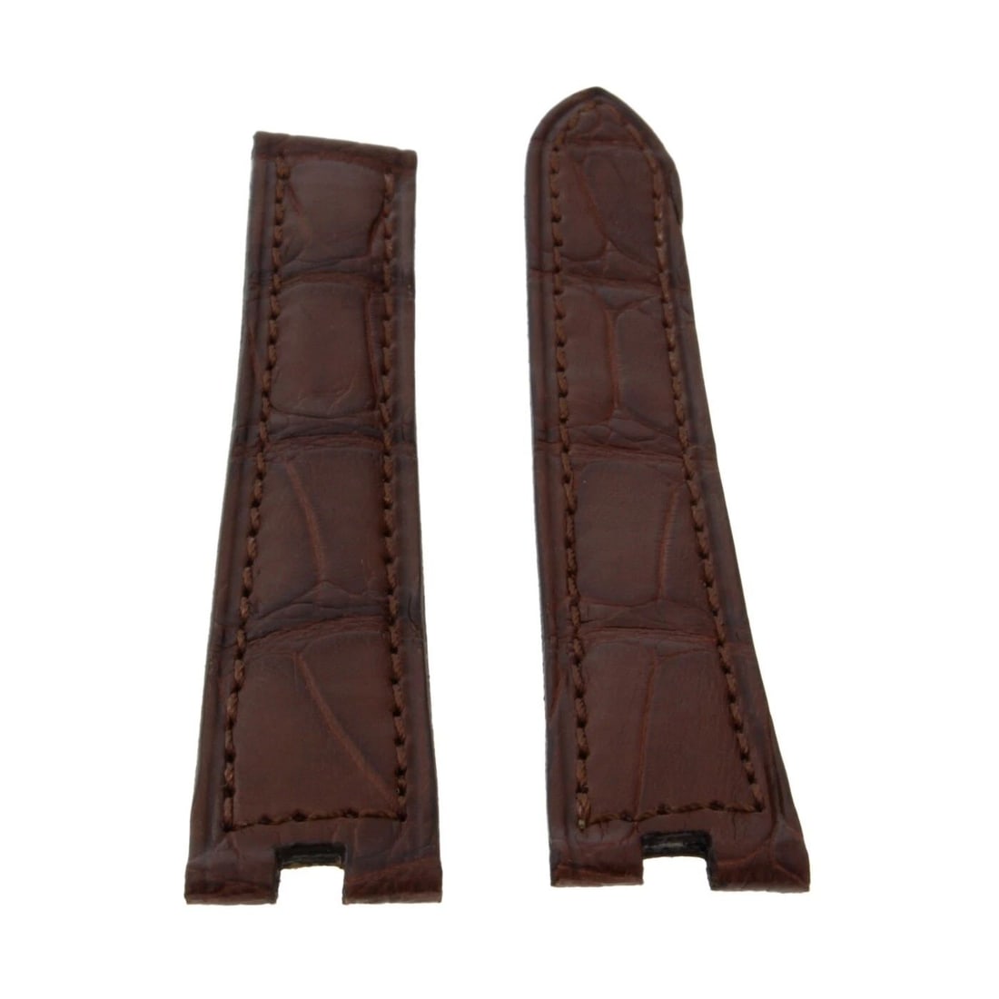 CARTIER STRAP MUST DE CARTIER GENUINE ALLIGATOR BROWN 14X12MM FACTORY NEVER WORN (1 of 2)