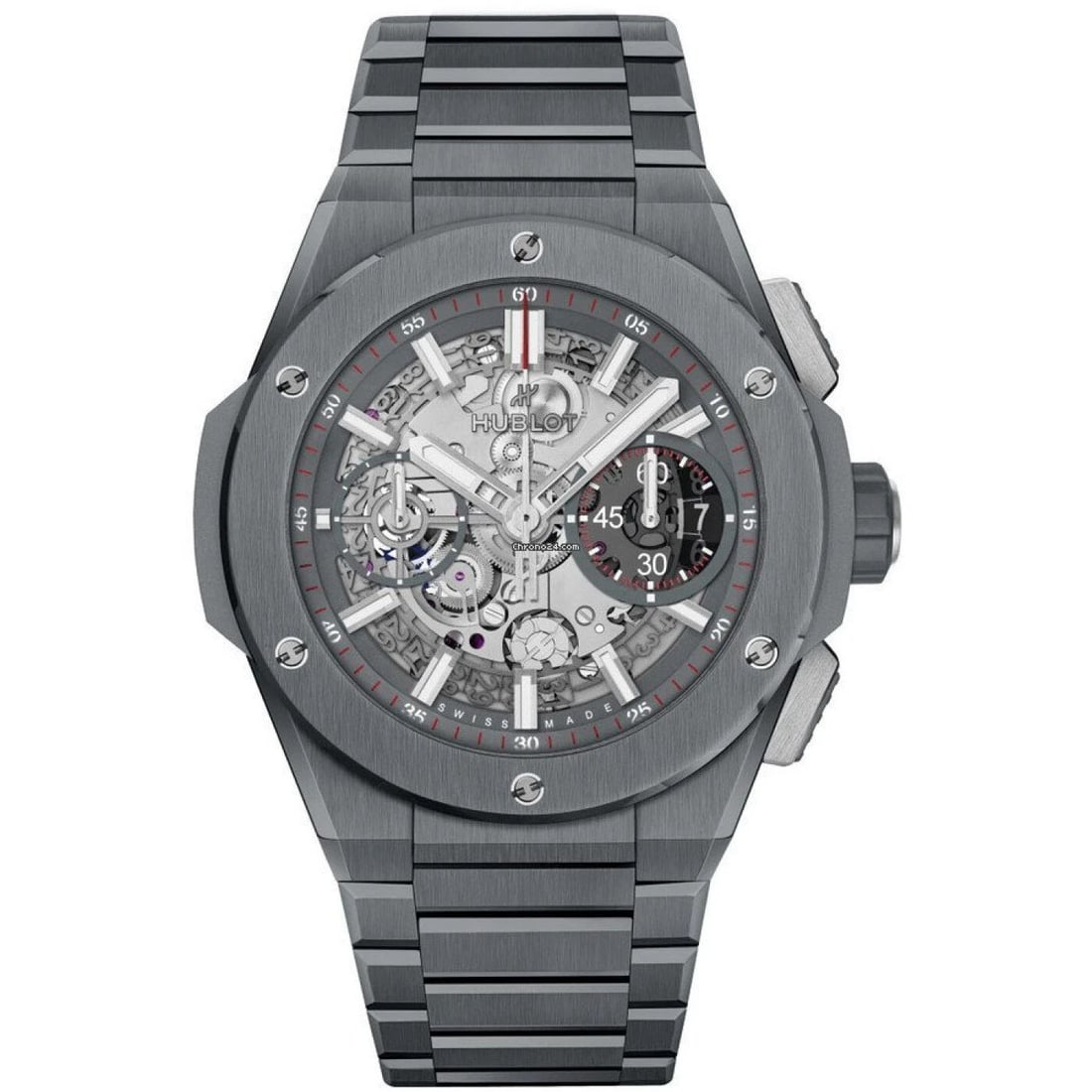 NEW HUBLOT BIG BANG 42 MM INTEGRAL CERAMIC AUTOMATIC WATCH 451.FX.6923.FX: NEW HUBLOT BIG BANG 42 MM INTEGRAL CERAMIC AUTOMATIC WATCH 451.FX.6923.FX Manufacturer Hublot Category Big Bang 42 mm Reference Number 451.FX.6923.FX Additional Keywords Integral Band Color Grey Band