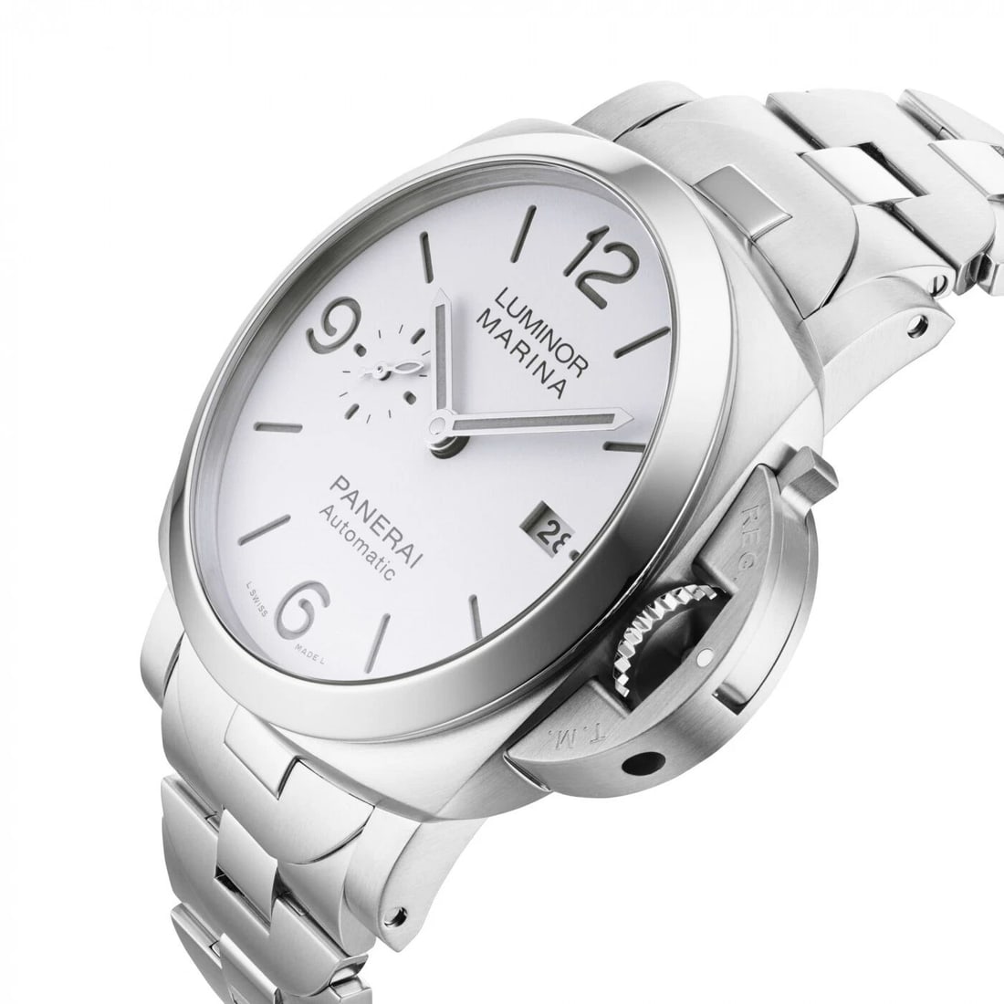 NEW PANERAI LUMINOR MARINA STAINLESS STEEL AUTOMATIC SELF WIND WATCH PAM01564 (1 of 2)