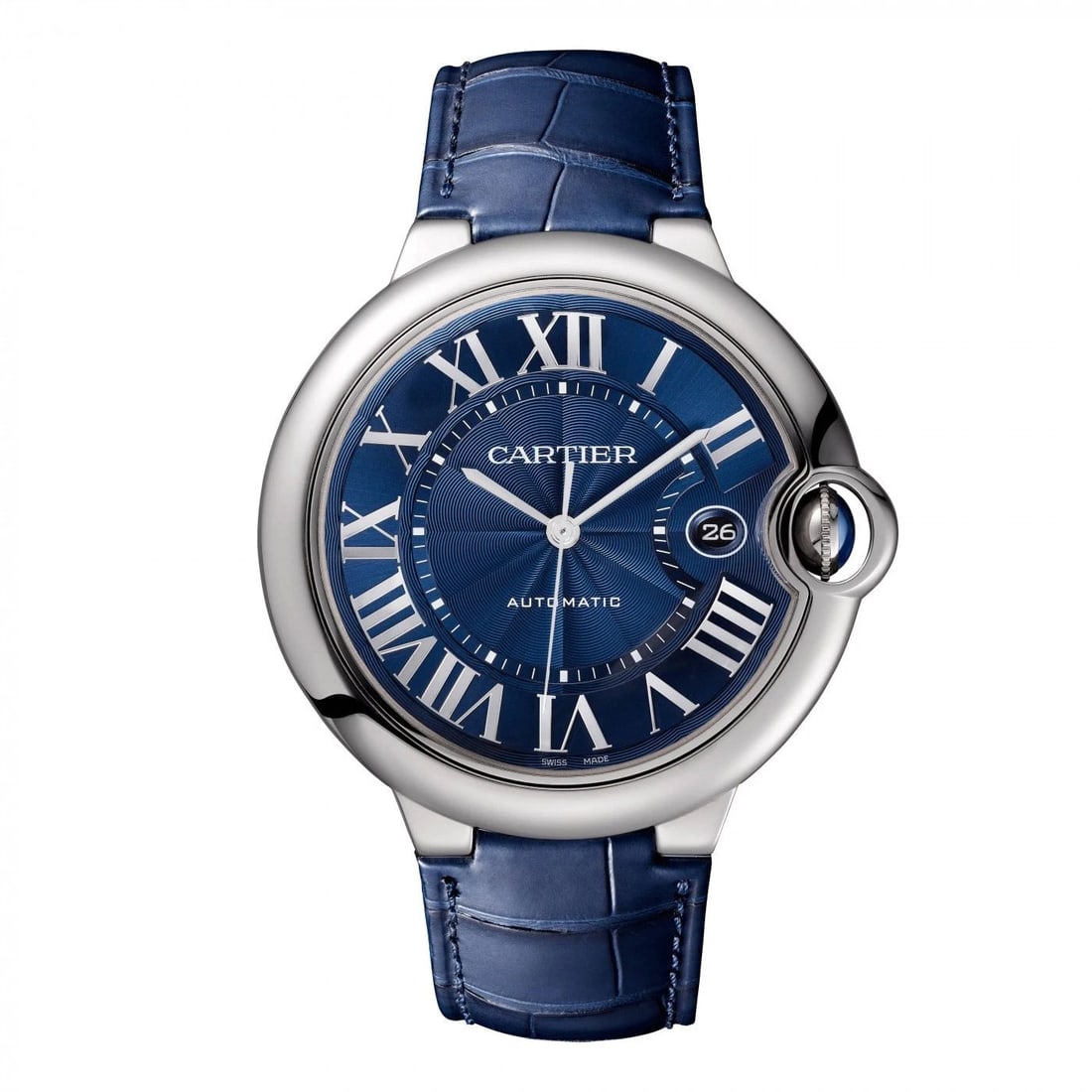 NEW CARTIER BALLON BLEU STAINLESS STEEL AUTOMATIC 42 MM BLUE WATCH WSBB0027 (1 of 2)