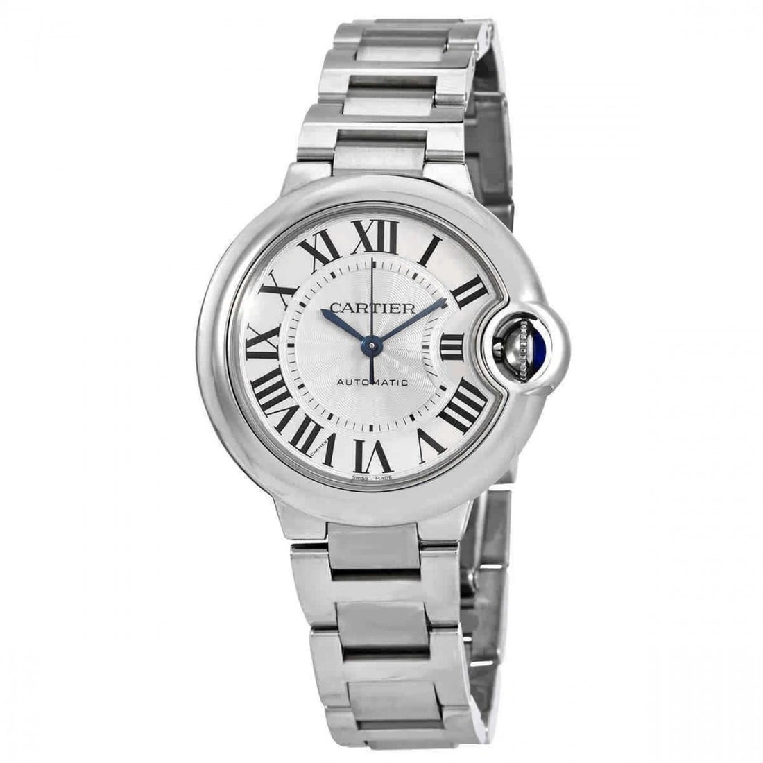 NEW CARTIER BALLON BLEU STAINLESS STEEL AUTOMATIC 33 MM SILVER WATCH WSBB0044: NEW CARTIER BALLON BLEU STAINLESS STEEL AUTOMATIC 33 MM SILVER WATCH WSBB0044 Condition: New with box and papers: This item is brand new and has never been worn. It still has the original ... Read mor