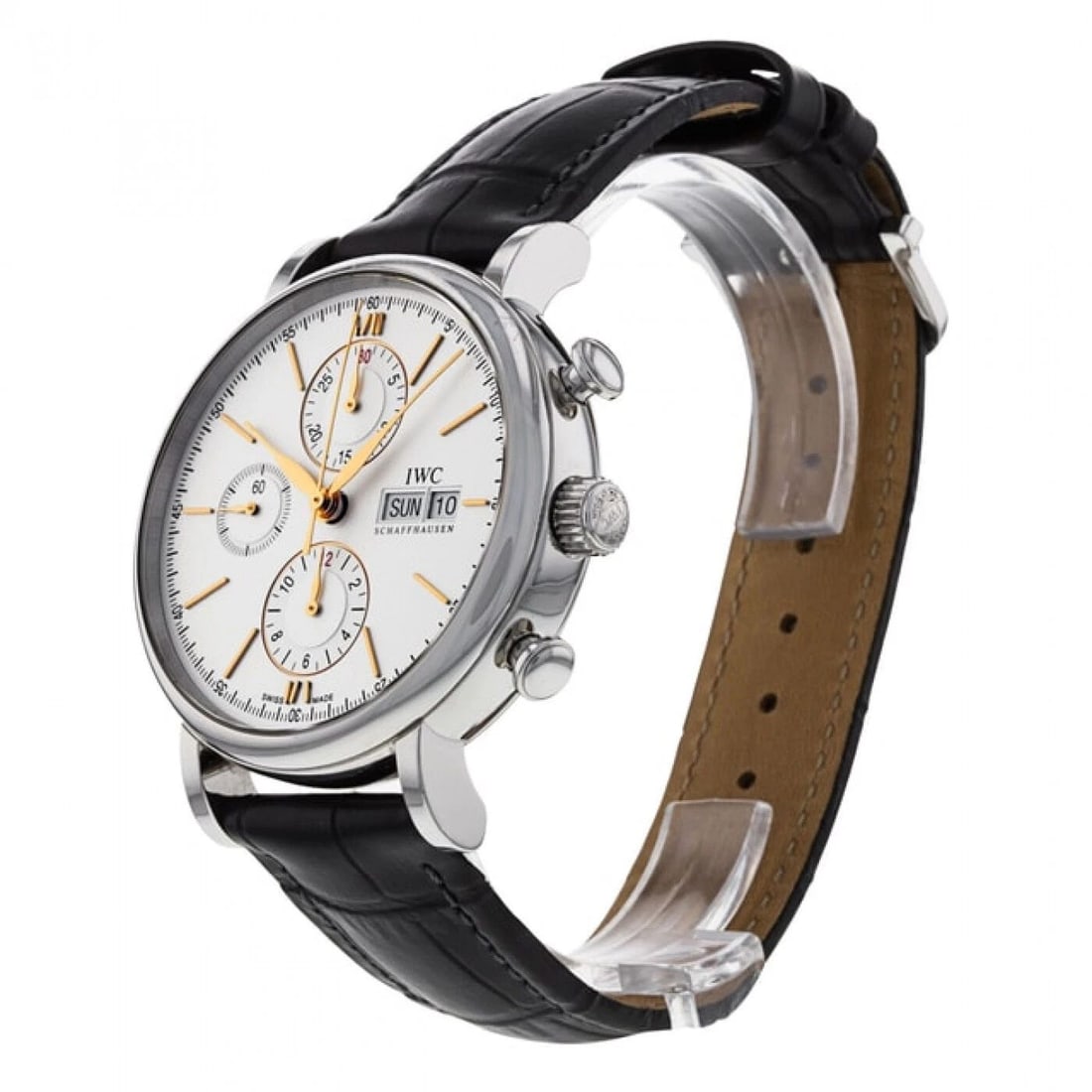 NEW IWC PORTOFINO STAINLESS STEEL AUTOMATIC 42 MM SILVER WATCH IW391031 (1 of 2)