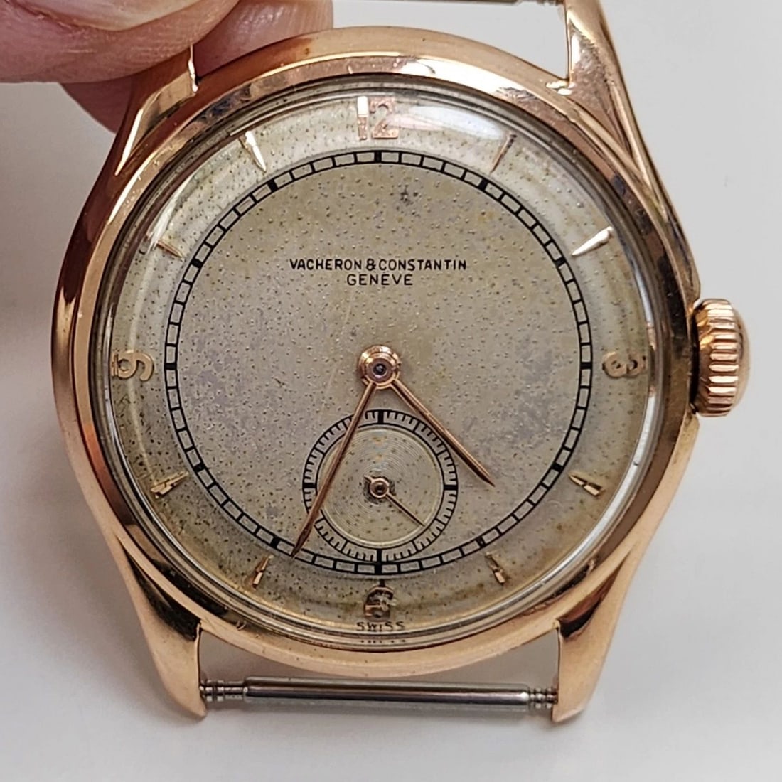 VACHERON CONSTANTIN CLASSIC 32 MM 18K ROSE GOLD HEAD ONLY MANUAL WATCH 4310 (1 of 2)