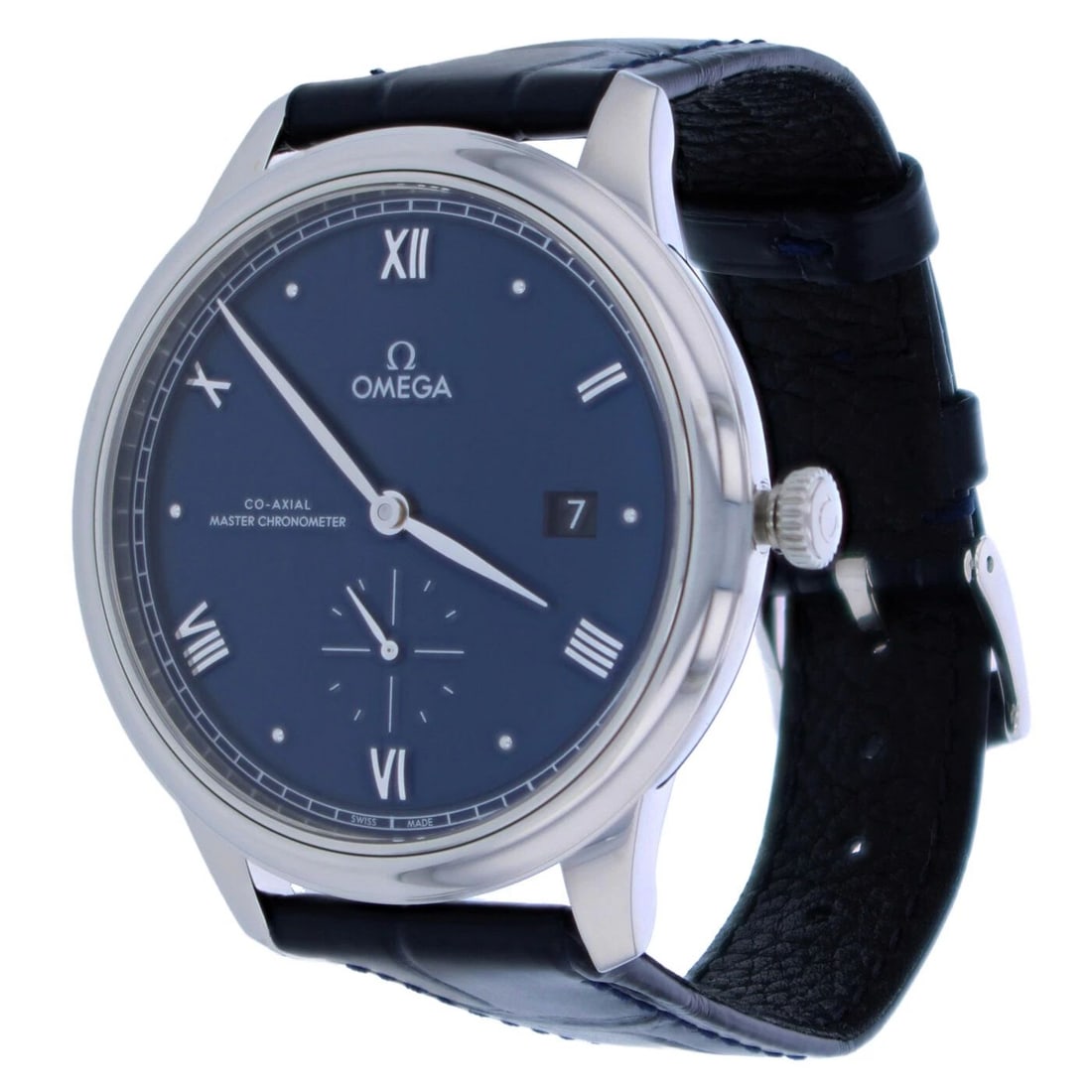 2024 FULL SET OMEGA DE VILLE PRESTIGE 41 MM BLUE STEEL WATCH 434.13.41.20.03.001 (1 of 2)