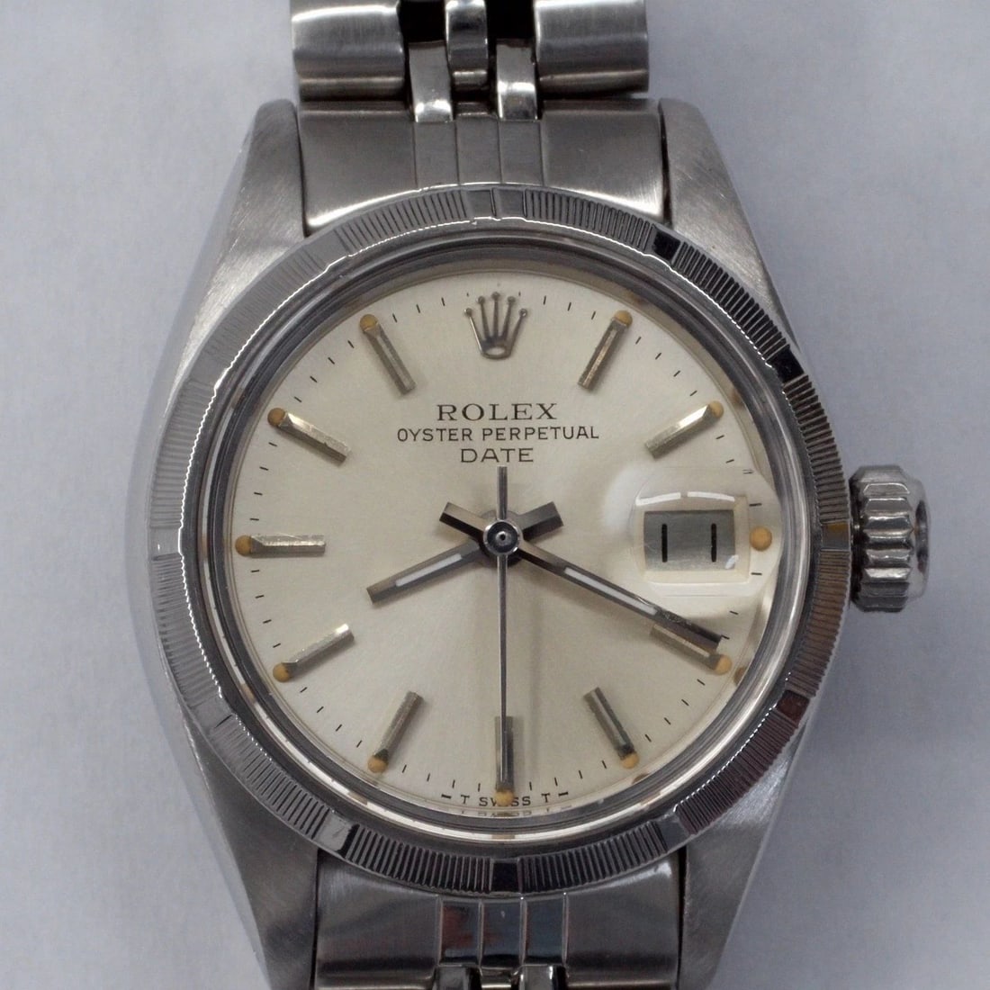 ROLEX LADIES DATE 26 MM STEEL JUBILEE AUTOMATIC WATCH 6919 CIRCA 1975 (1 of 2)