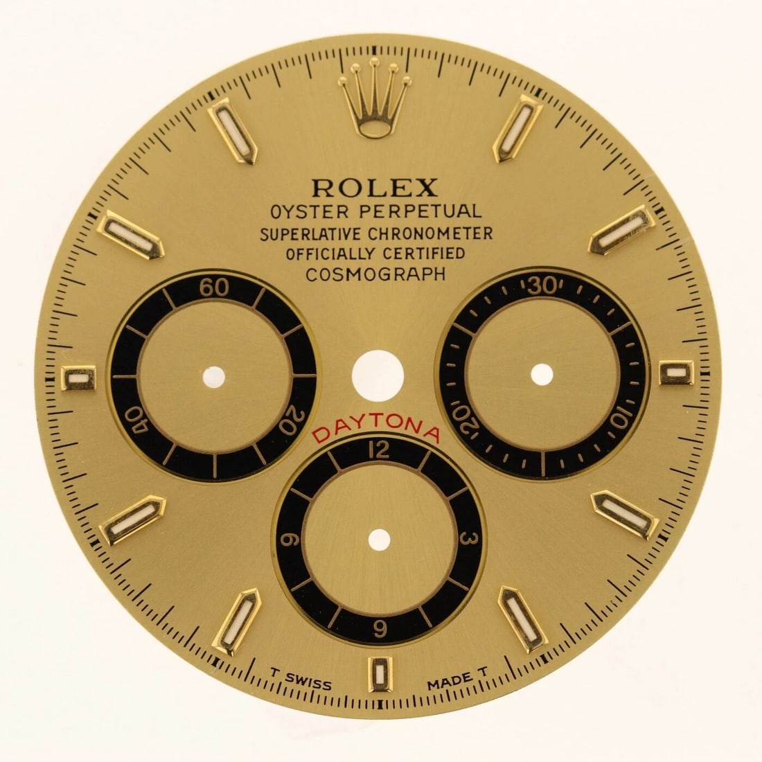 ROLEX DIAL DAYTONA ZENITH INVERTED 6 MARK III YELLOW GOLD 16523 16518 16528 (1 of 2)