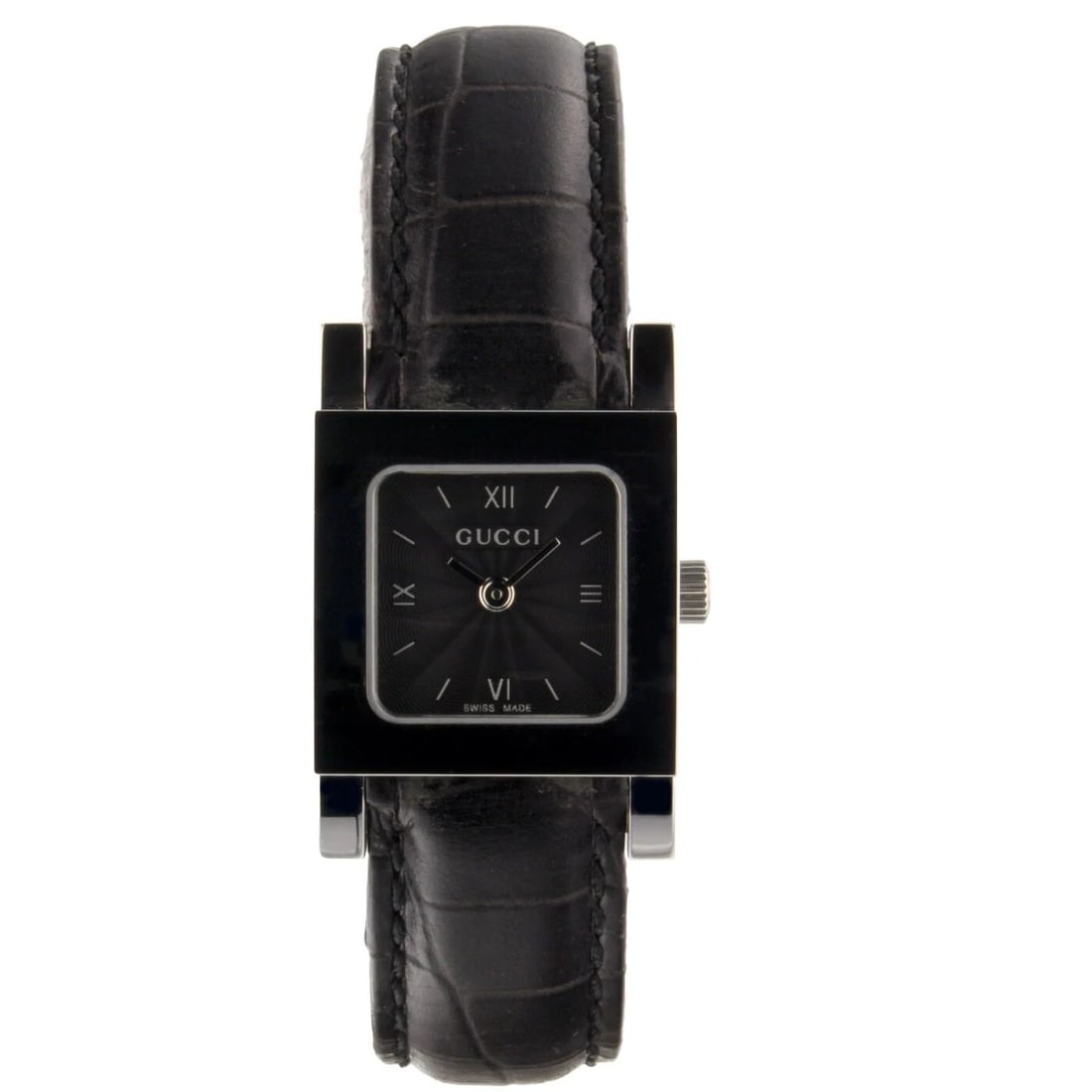 NEW GUCCI 7900 SERIES LADIES BLACK DIAL WATCH YA079602: NEW GUCCI 7900 SERIES LADIES BLACK DIAL WATCH YA079602 Condition: New with box and papers: This item is brand new and has never been worn. It still has the original ... Read more about the condition T