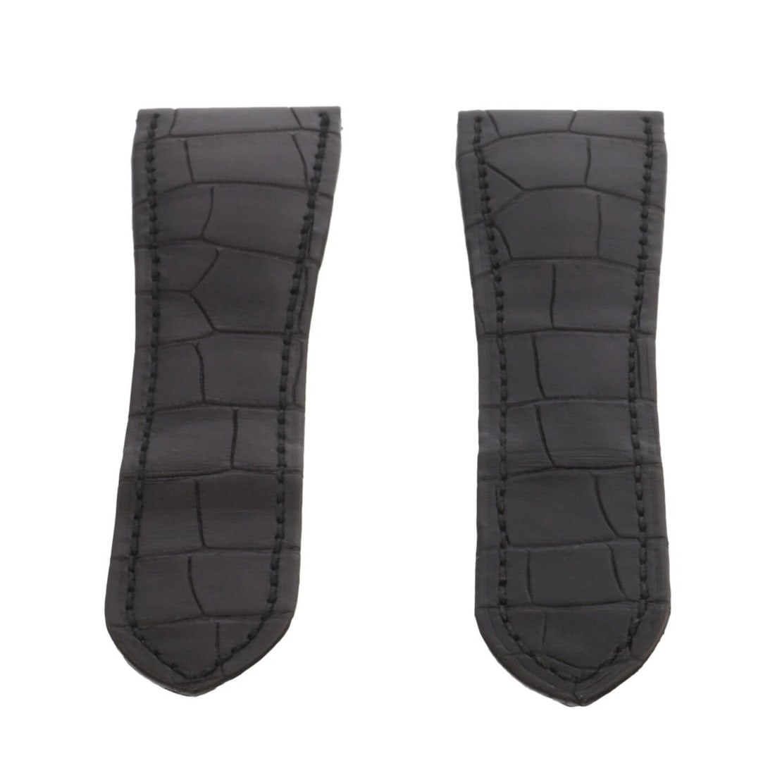 CARTIER STRAP GENUINE ALLIGATOR MENS BLACK 23X17MM FACTORY NEVER WORN (1 of 2)