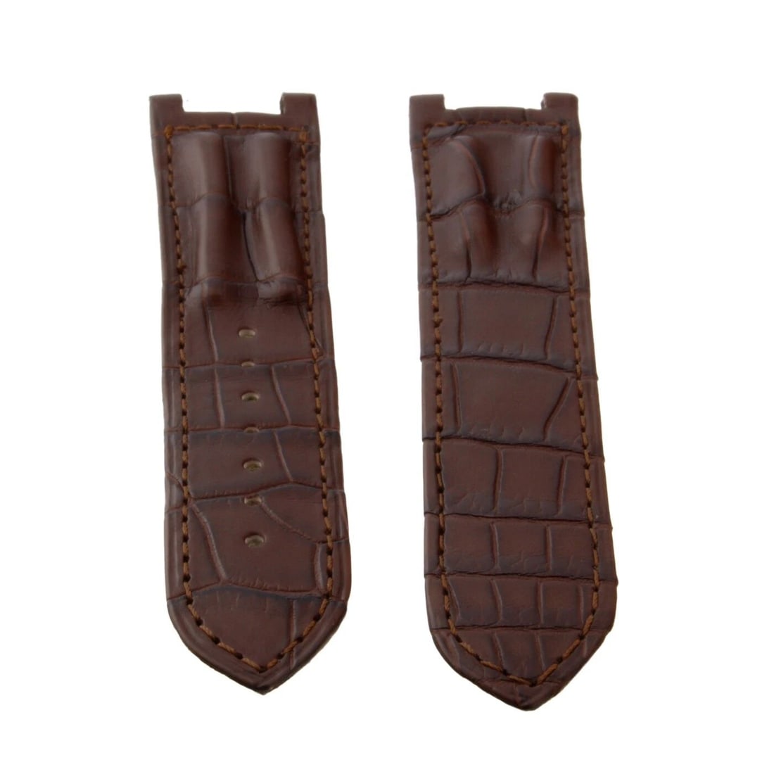 CARTIER STRAP PASHA GENUINE ALLIGATOR BROWN MENS 20X18MM FACTORY NEVER WORN (1 of 2)