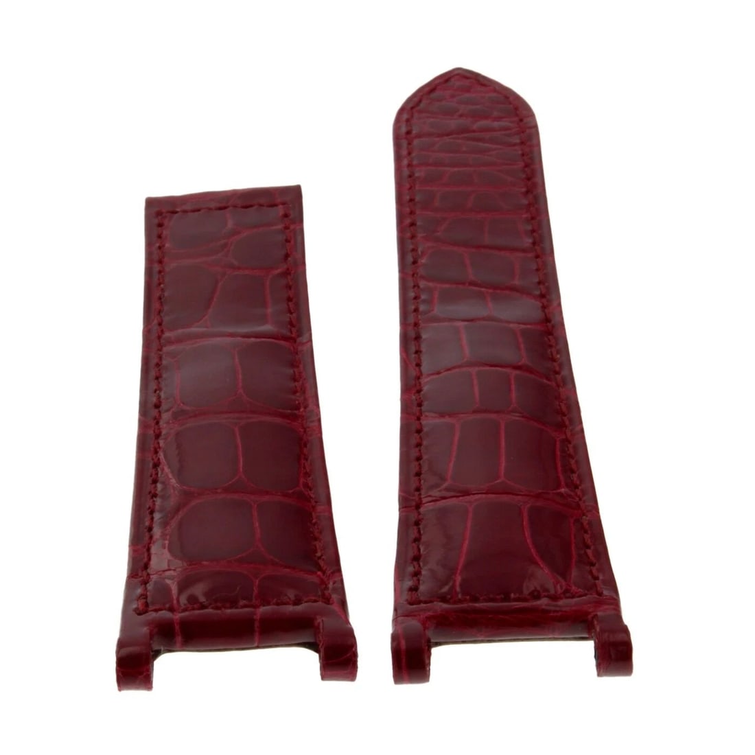 CARTIER STRAP PASHA GENUINE ALLIGATOR RED MID-SIZE 21X18MM FACTORY NEVER WORN: CARTIER STRAP PASHA GENUINE ALLIGATOR RED MID-SIZE 21X18MM FACTORY NEVER WORN Condition: Pre-owned: An item that has been used previously. The item may have some signs of cosmetic wear, but ... Read m