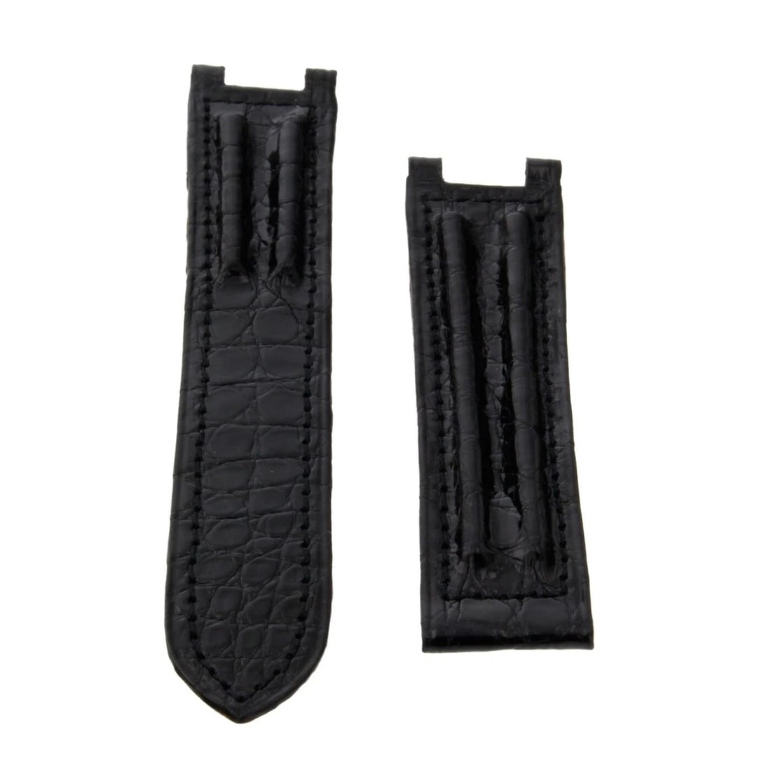 CARTIER STRAP PASHA GENUINE ALLIGATOR BLACK 18X16MM MID-SIZE FACTORY NEVER WORN (1 of 2)