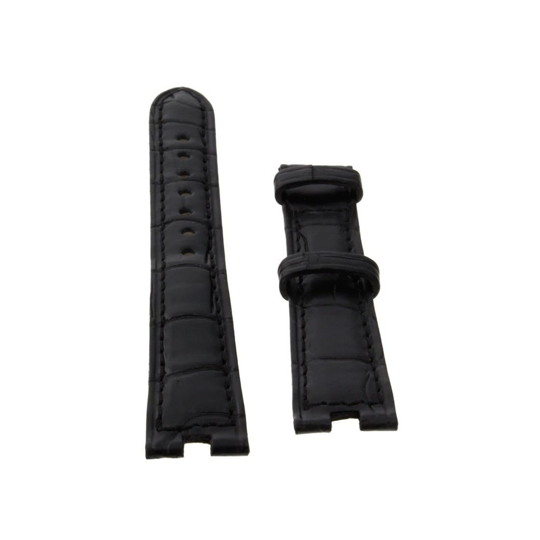 CARTIER STRAP PASHA GENUINE ALLIGATOR BLACK 14X12MM FACTORY NEVER WORN (1 of 2)