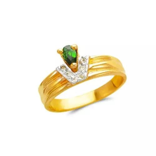 NEW 14K TWO TONE GOLD LADIES CZ RING: NEW 14K TWO TONE GOLD LADIES CZ RING 14K Two Tone Gold Size 7 Approx. 4mm Stone, 8mm Center High Polished/Cubic Zirconia Weight: 3.4 Grams