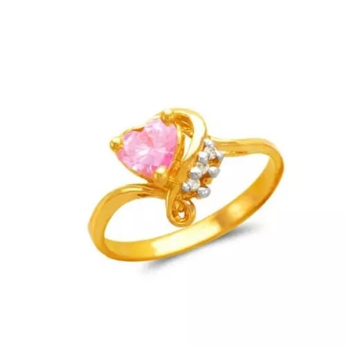 NEW 14K TWO TONE GOLD LADIES HEART CZ RING: NEW 14K TWO TONE GOLD LADIES HEART CZ RING 14K Two Tone Gold Size 7 Approx. 5mm Stone, 10mm Center High Polished/Cubic Zirconia Weight: 2 Grams