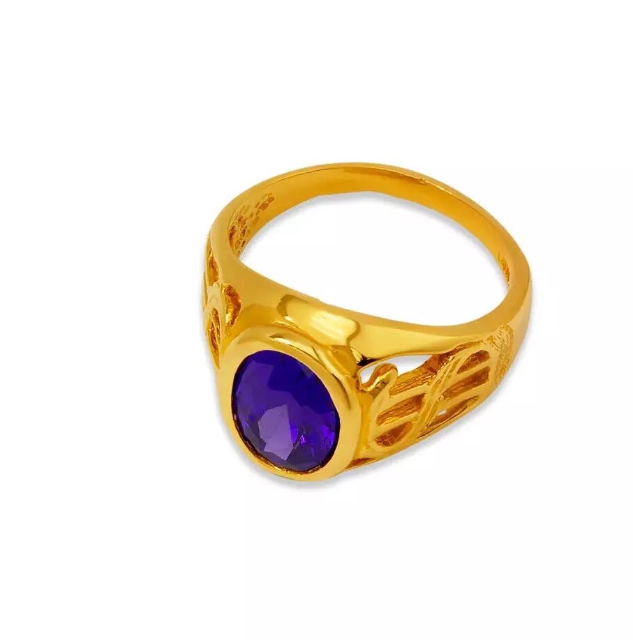 NEW 14K YELLOW GOLD KIDS CZ RING (1 of 2)