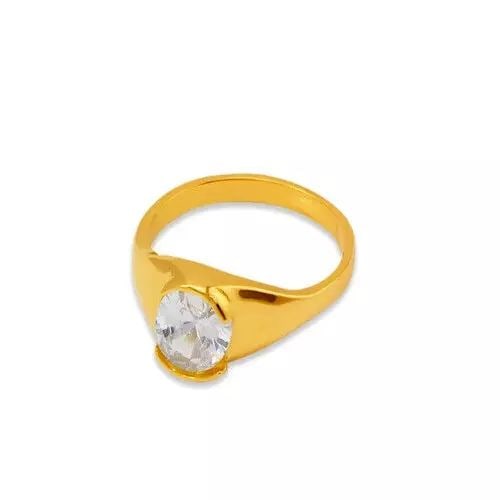 NEW 14K YELLOW GOLD KIDS CZ RING (1 of 2)