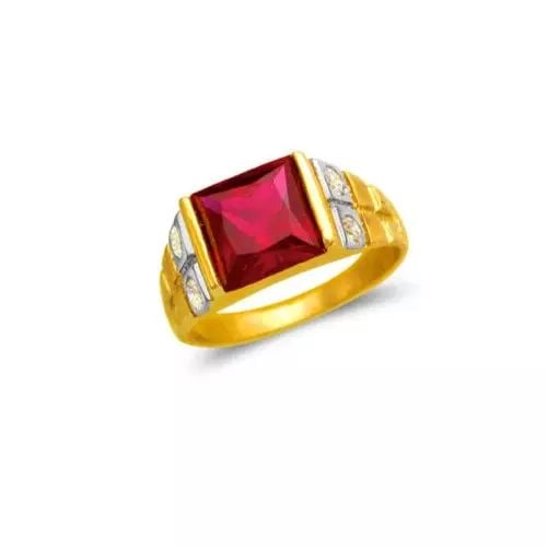 NEW 14K TWO TONE GOLD KIDS CZ RING (1 of 2)