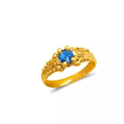 NEW 14K YELLOW GOLD KIDS CZ RING (1 of 2)