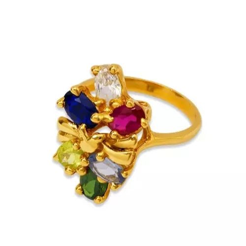 NEW 14K YELLOW GOLD MOTHER'S CZ RING: NEW 14K YELLOW GOLD MOTHER'S CZ RING 14K Yellow Gold Size 7 Approx. 21mm High Polished/Cubic Zirconia Weight: 4.5 Grams