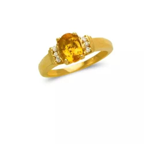 NEW 14K YELLOW GOLD LADIES MYSTIC CZ RING (1 of 2)