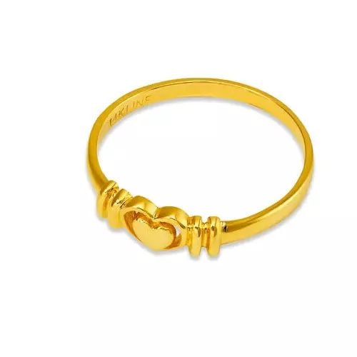 NEW 14K YELLOW GOLD LADIES HEART DESIGN RING (1 of 2)