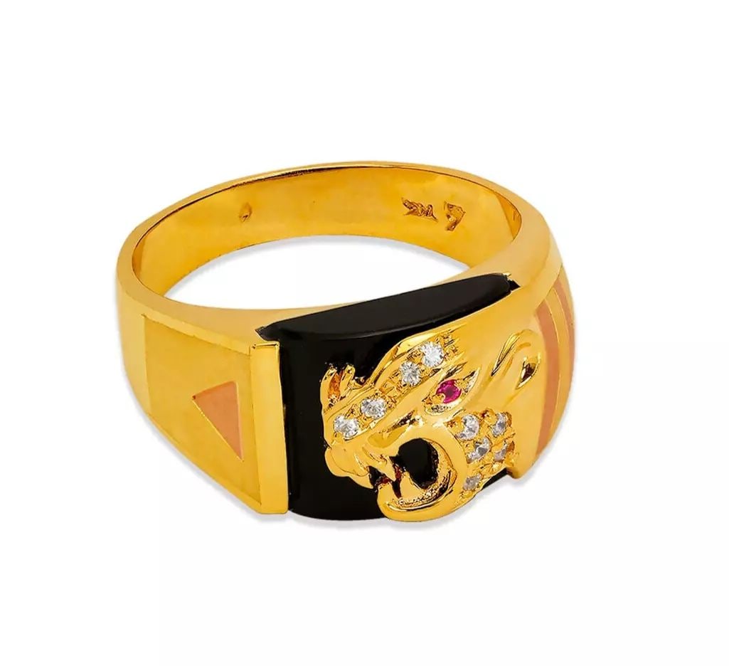 NEW 14K TWO TONE GOLD MEN'S FANCY CZ RING: NEW 14K TWO TONE GOLD MEN'S FANCY CZ RING 14K Two Tone Gold Approx. 11mm Center, 4mm Band High Polished/Cubic Zirconia Weight: 8.9 Grams