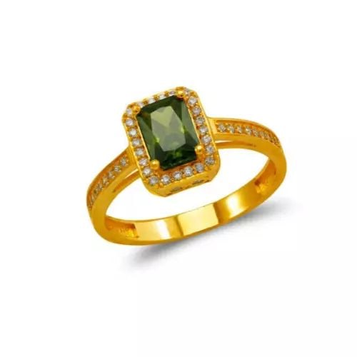 NEW 14K YELLOW GOLD LADIES CZ RING: NEW 14K YELLOW GOLD LADIES CZ RING 14K Yellow Gold Approx. 8x10mm Center, 2.5mm Band High Polish/Cubic Zirconia Weight: 2.6 Grams
